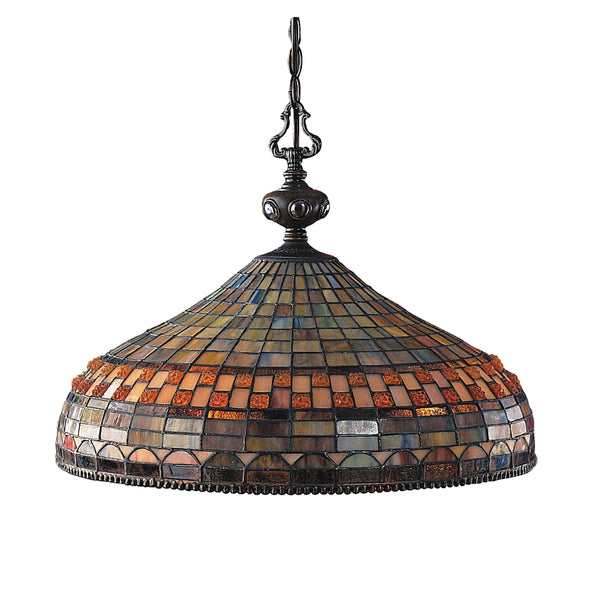 Jewelstone 3-Light Classic Bronze Light Vintage Fixture Ceiling Chandelier