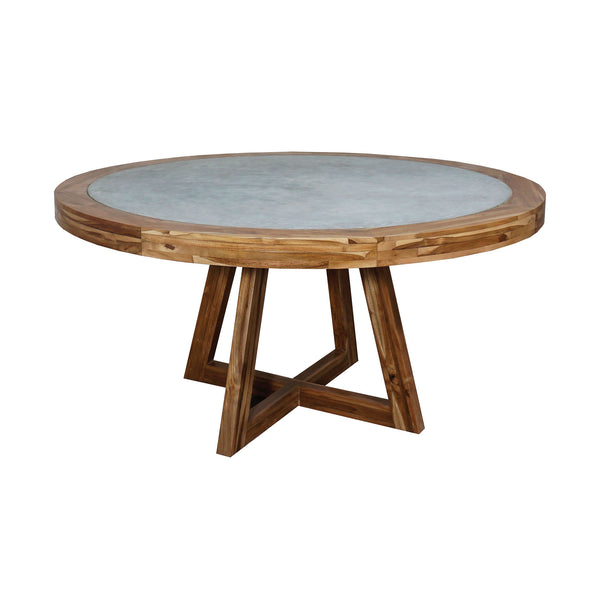Orchard Teak Concrete Euro Teak Oil Vintage Room Banquet Dining Table