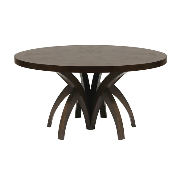 Fountain Weathered Mahogany Vintage Room Banquet Dining Table