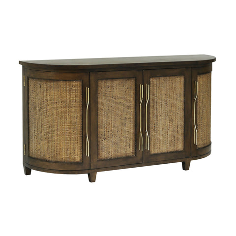 Alyssa Weathered Mahogany Vintage Dresser Credenza Cabinet