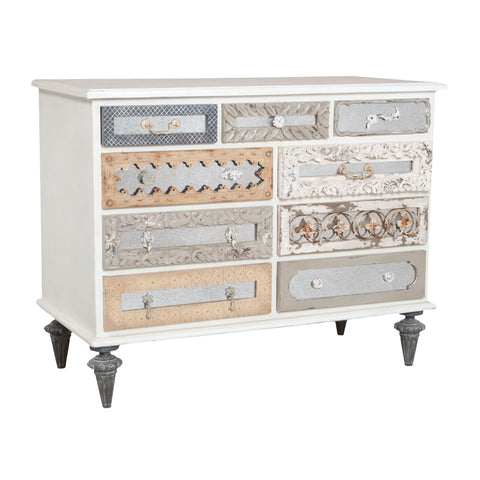 Mirror Mosaic Dresser Garden Lattice White Vintage Tall Chest Dresser Drawer