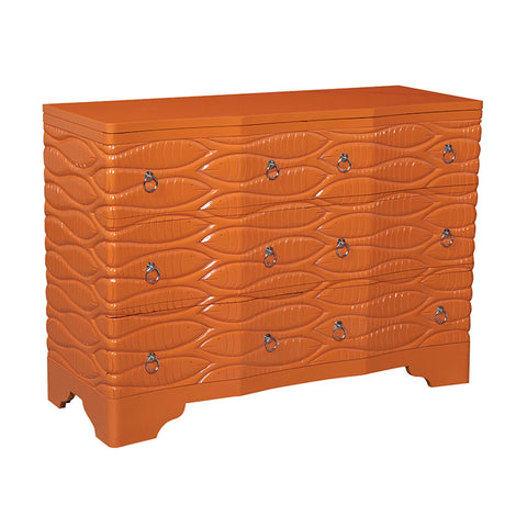 Waterfront Harmony Paprika Vintage Tall Chest Dresser Drawer