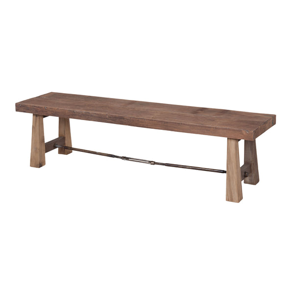 Reclaimed Wood Natural Storage Footrest Stool Seat Rest Ottoman Bench