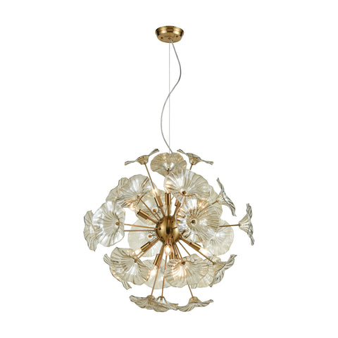 Vershire 12 Satin Brass Light Glass Vintage Fixture Ceiling Pendant