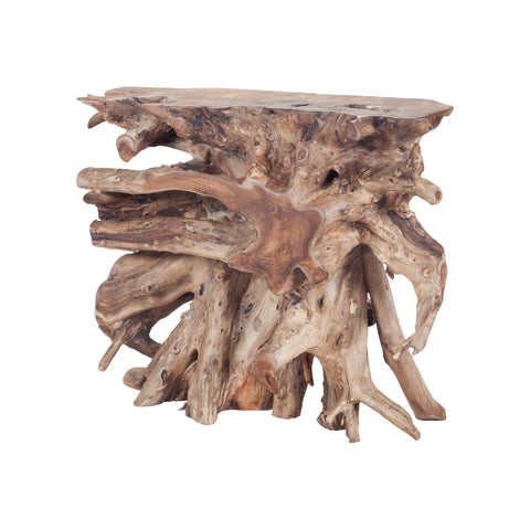 Dimond Home Teak Root Wood Console Table (Natural Woodtone)