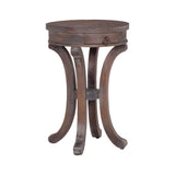 Sterling Mahogany Swoop Base Wood Side Table (Walnut)