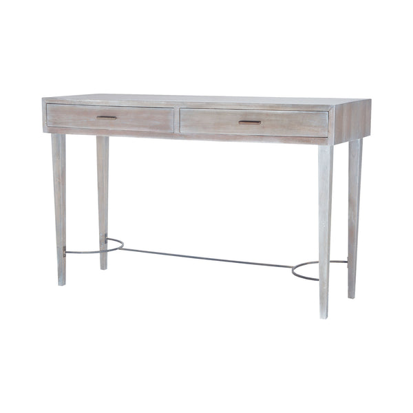 Dimond Home Empire Stretcher Solid Wood & Metal Console Table (Gray)