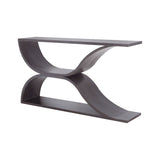 Dimond Home Pin Hollow Wave Solid Wood Coffee Table (Black)