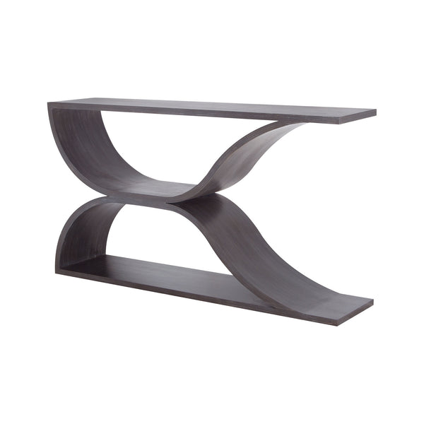 Dimond Home Pin Hollow Wave Solid Wood Coffee Table (Black)