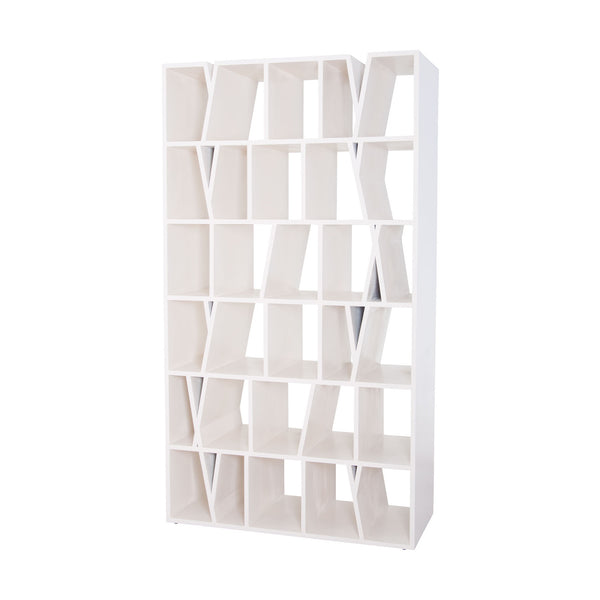 Dimond Home Fragment Solid Wood Bookshelf (White)