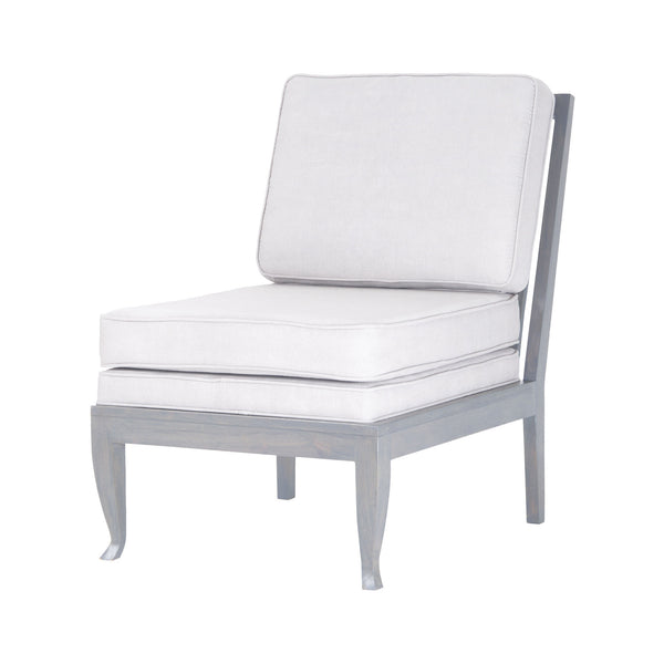Dimond Home Janice Mahogany Wood Lounge Chair (Gray & White)