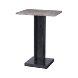 Sterling Bistro Natural Wood Accent Table (Natural Woodtone & Black)