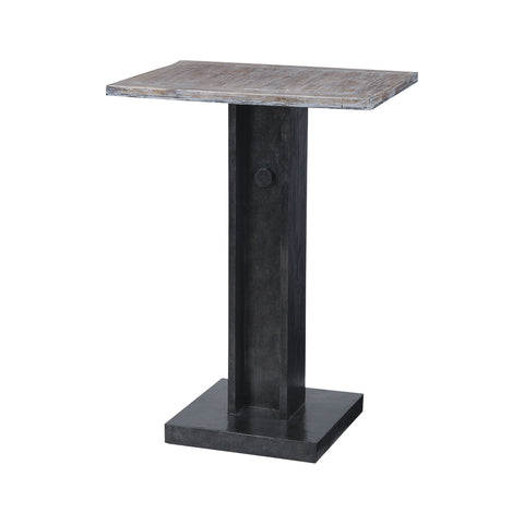 Sterling Bistro Natural Wood Accent Table (Natural Woodtone & Black)
