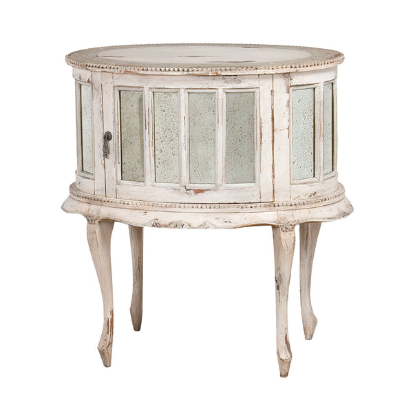 Provence Drink Cabinet Vintage Cygne Blanc Vintage Pedestal Stand Accent Table