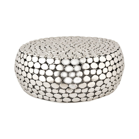 Dimond Home Pebble Metal Accent Table (Silver)