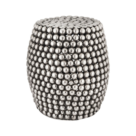 Dimond Home Peweter Pebble Metal Stool (Silver)