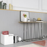 Tema Helix Console with Black Steel Legs