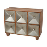 Dimond Home Spencer Chest (Natural Woodtone & Silver)