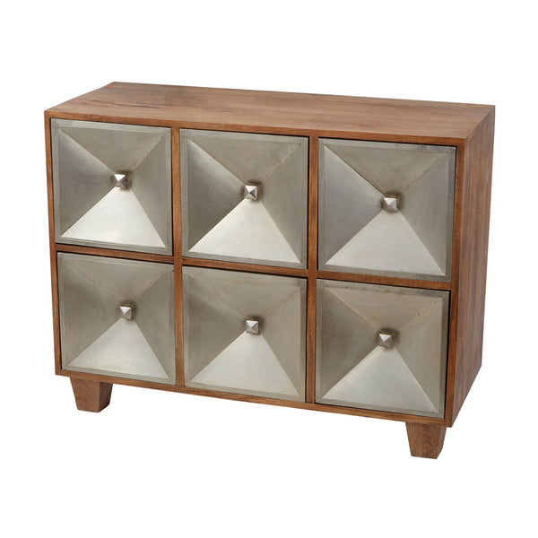 Dimond Home Spencer Chest (Natural Woodtone & Silver)