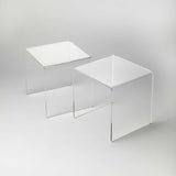 Butler Crystal Clear Acrylic Nesting Tables – Set of 2