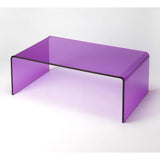 Butler Crystal Purple Acrylic Coffee Table