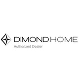 Dimond Home Geometric Metal & Glass Circular Coffee Table (Gray & Clear Top)