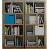 Cube Bookcase - Tema Berlin 4 Levels 70 Wood Bookcase - Various Colors