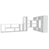 Cube Bookcase - Tema Domino 7 Stackable Wood Bookshelves – White Or Walnut