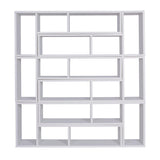 Cube Bookcase - Tema Domino Stackable Wood Bookshelves – White Or Walnut