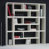 Cube Bookcase - Tema Domino Stackable Wood Bookshelves – White Or Walnut