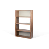 Cube Bookcase - Tema Move Wood Shelving Unit Bookcase – Walnut Brown & Matte Gray