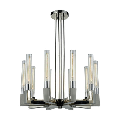 Light Thrust Polished Nickel Light Vintage Fixture Ceiling Chandelier