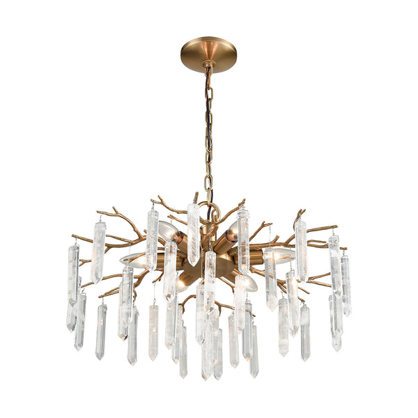 Kvist Coffee Bronze Light Vintage Fixture Ceiling Chandelier