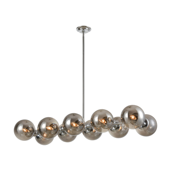 Affinity Chrome Smoked Glass Light Vintage Fixture Ceiling Pendant