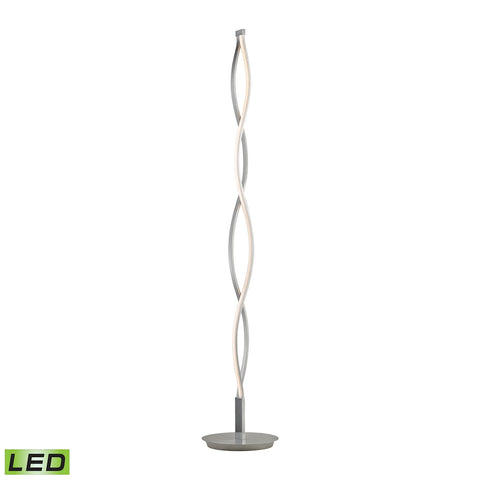 Twist LED 21W with Alluminum Finish Light Vintage Shade Adjustable Floor Lamp