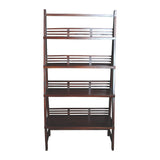 Leaning Bookshelf - Sterling Solano Mahogany Wood Bookshelf