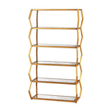 Étagère - Dimond Home Anjelica Metal Bookshelf – Gold