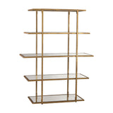 Étagère - Dimond Home Gold Leaf Frame Shelving Unit - Gold