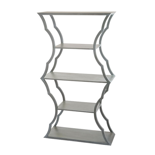 Étagère - Dimond Home Mahogany Wood Bookshelf – Grey