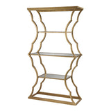 Étagère - Dimond Home Metal Cloud Bookshelf – Antique Gold