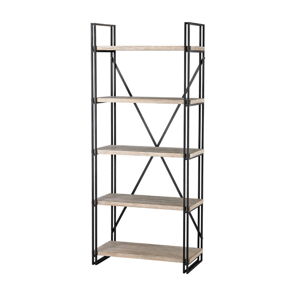 Étagère - Sterling Gustave Metal & Wood Bookshelf