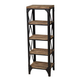 Étagère - Sterling Industrial Metal & Wood Bookshelf