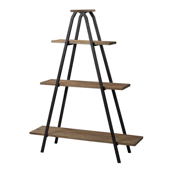 Étagère - Sterling Metal & Wood "A" Line Shelves
